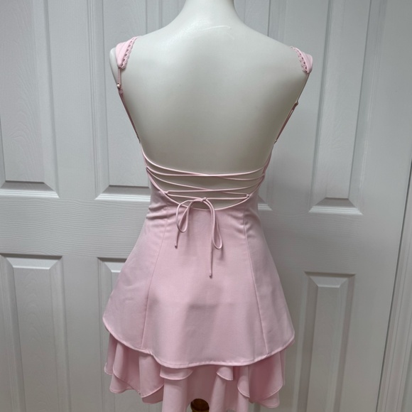 Oh Polly -Cassandra Ruffle- Detail Corset Mini Dress - Size 4. - Picture 2 of 16